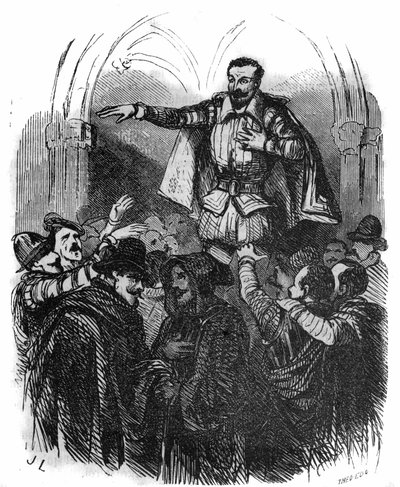 Wars of Religion: the conspiracy of Amboise in 1560 (Huguenot conspiracy inspired by the Prince of Conde and led by La Renaudie, which sought to remove the young Francois II from the influence of the Guise). av French School