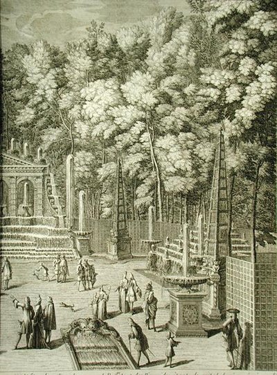 Vannfunksjoner i Versailles av French School