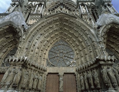 Vestfasade, 1200-1300-tallet av French School