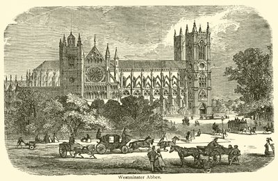 Westminster Abbey (gravering) av French School