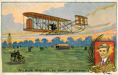 Wilbur Wright foretar en flytur på Camp d