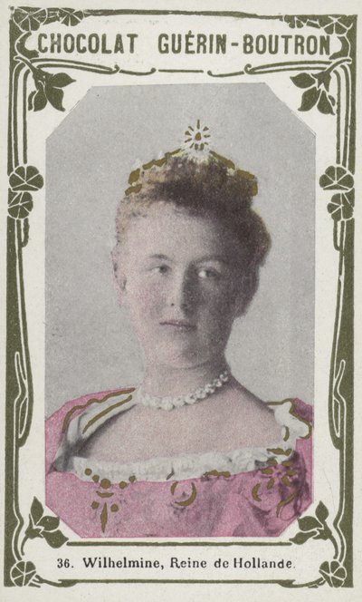 Wilhelmine, Reine de Hollande (farget bilde) av French School