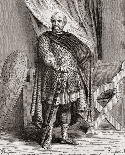 William I, fra History of France, ca. 1880 av French School