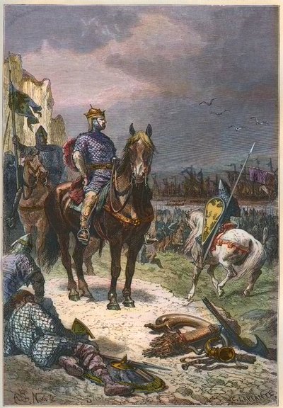 Vilhelm Erobreren (William II av Normandie eller Vilhelm I av England av French School