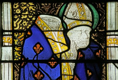 Vindu som viser St Denis, ca. 1460 av French School