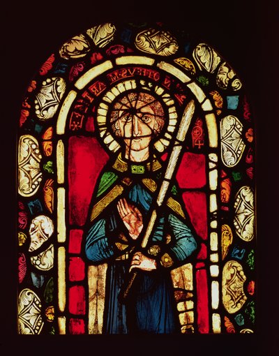Vinduet til St. Timoteus med martyrens palme, fjernet fra Neuwiller Abbey, studio til Lorin de Chartres, Alsace-skolen av French School