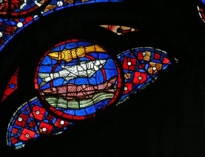 Vindu w115 som viser skapelsen av fisk av French School
