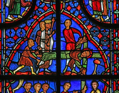 Vindu w11 som viser St Andrew er løsrevet fra Cross av French School