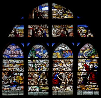 Vindu w128 som viser scener fra Moses