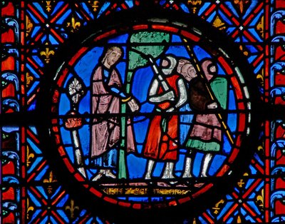 Vindu w12 Achior knyttet til et tre Judith VI 8-9 av French School
