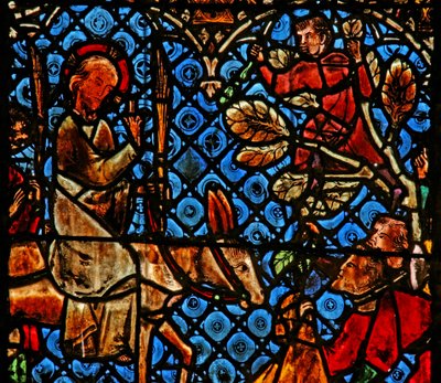 Vindu w12 som viser inntoget til Jerusalem av French School