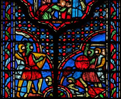 Window w14 En kampscene av French School