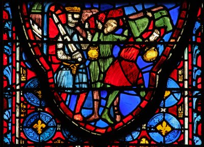 Vindu w15 Hellige relikvier: Croesus bringer relikvier fra Jerusalem av French School