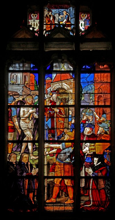 Vindu w16 som viser Ecce Homo etter Durer av French School