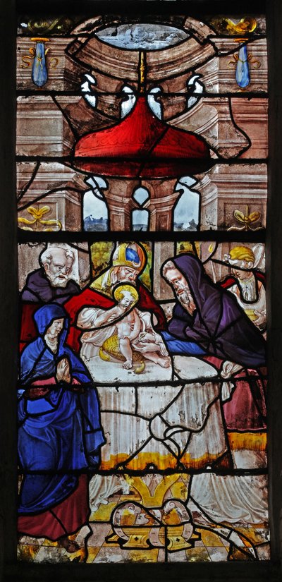 Fenster w16, das die Beschneidung darstellt von French School