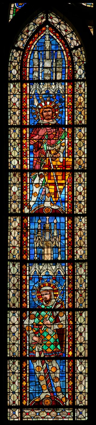 Vindu w203 som viser St. Exupery og St. Demetrius av French School