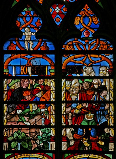 Vindu w234 som viser Joseph er trukket ut fra gropen av French School