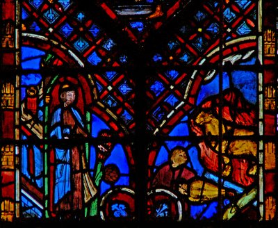 Aaron beobachtet, wie das Volk das goldene Kalb erschafft von French School