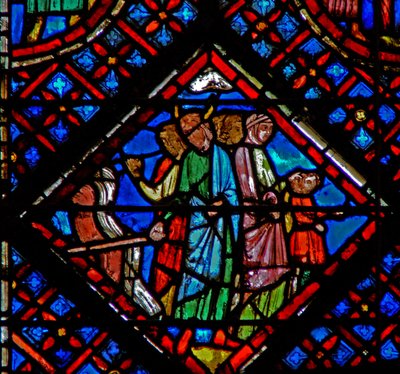 Vindu w2 Moses stenger passasjen gjennom havet Ex XIV 27 av French School