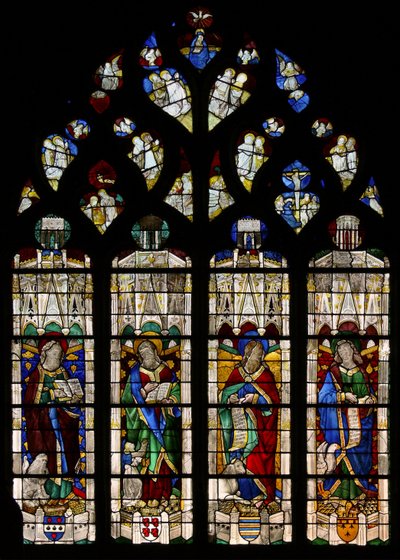 Vindu w37 som viser evangelistene - Fire av French School