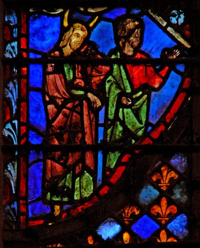 Vindu w3 Moses og en ledsager av French School