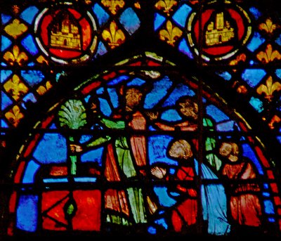 Vindu w3 Moses plasserer blomstringsstaven på alteret Numm XVII 10-11 av French School