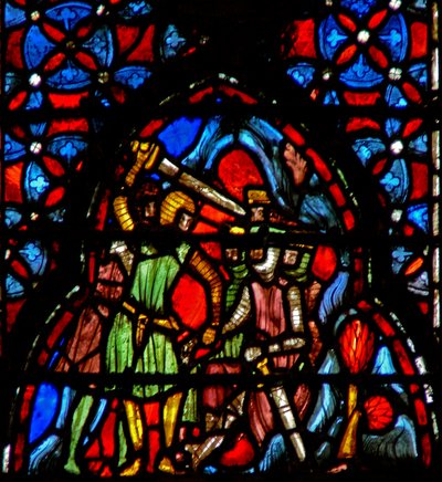 Window w4 Amorites finnes i en hule Josh X 22-23 av French School