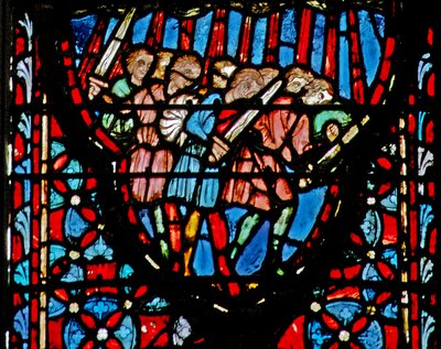 Window w4 Amorites møter hagl Josh X 11 av French School