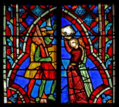 Vindu w5 Jefta møter datteren sin. Dommerne XI 34-35 av French School