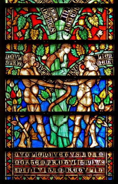 Fenster w8, Details des Baums des Lebens von French School