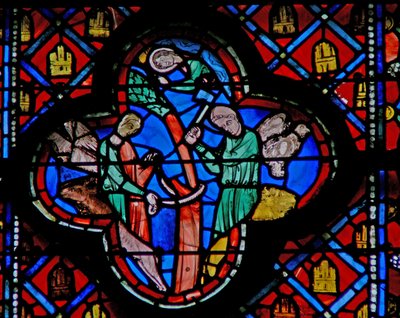Vindu w9R Nebukadnesars drøm: det store treet er hugget ned. Dan IV 14 av French School