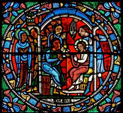 Vindu wXV som viser Jesus funnet i tempelet av French School