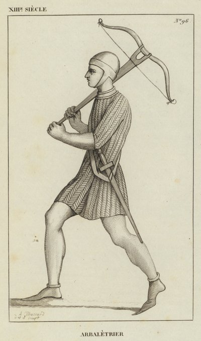 XIII Siecle, Arbaletrier (gravering) av French School
