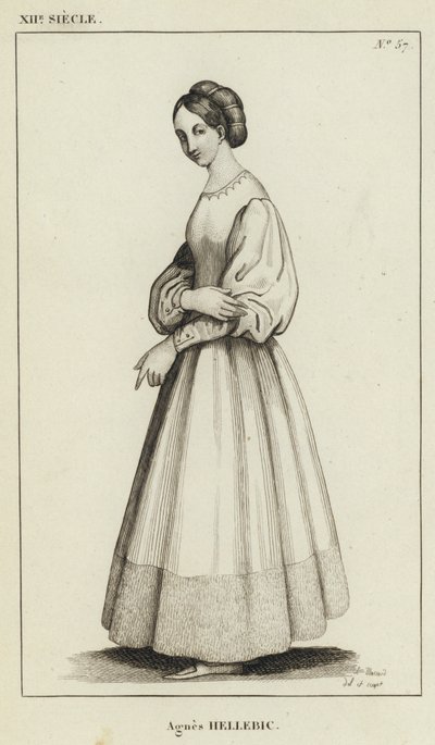 XII Century, Agnes Hellebic (gravering) av French School