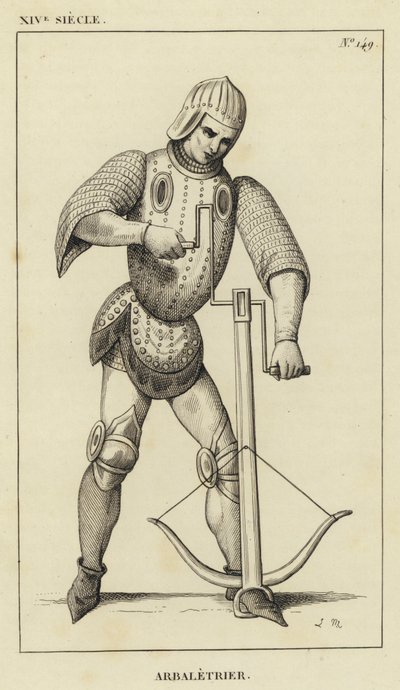 XIV Siecle, Arbaletrier (gravering) av French School