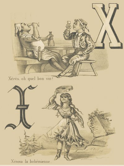 X: Xeres, å for en god vin! /Xenova the Bohemian av French School