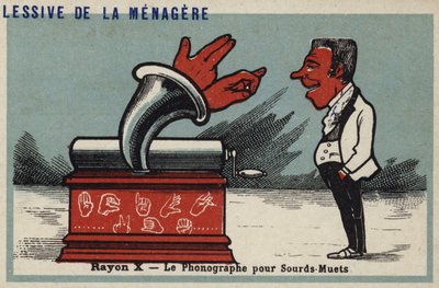 Røntgen - fonograf for døvstumme av French School