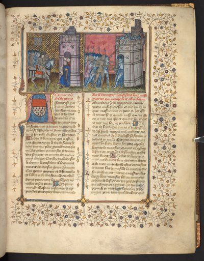 f. 73: Siege of Brest, fra 