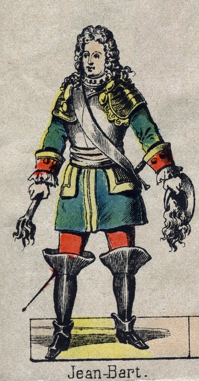 portrait of Jean Bart (1650-1702), French sailor, privateer. Image of Epinal from the end of the 19th century. av French School