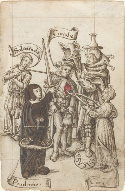 "Ikke spis hjertet ditt ut" [fol. 22 recto] av French early 16th Century