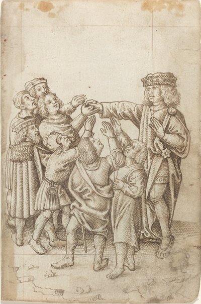 "Ikke gi din høyre hånd til alle og diverse" [fol. 13 recto] av French early 16th Century