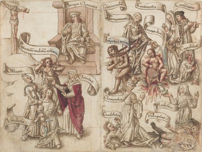 "Utslette sporet av potten i asken" [fol. 32 verso / 33 recto] av French early 16th Century