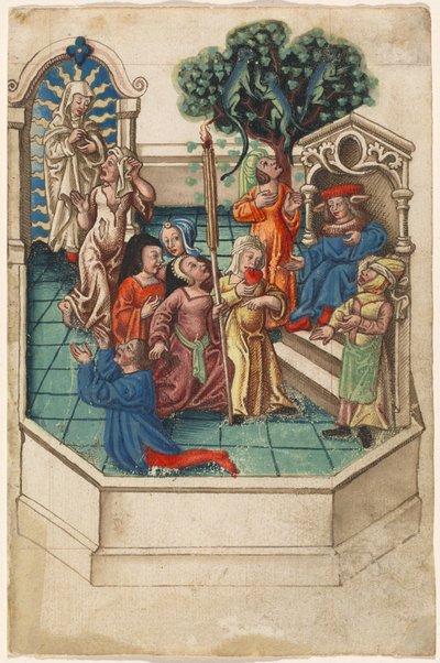 The Calumny of Apelles [fol. 6 rette] av French early 16th Century
