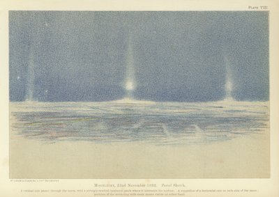 Moonlight, 22. november 1893, pastellskisse (farge litho) av Fridtjof Nansen