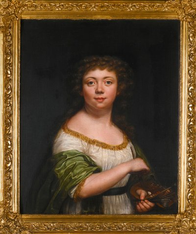 "Selvportrett, tjueen år" av Lisiewska, Friederike Julie (1772-1856) av Friederike Julie Lisiewska