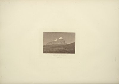 View of Corazon, tegnet av Gmelin, gravert av Arnold, illustrasjon fra 'Views of the Cordilleras and Monuments of the Native Peoples of America' av Alexander von Humboldt og Aime Bonpland av Friedrich Alexander Baron von (after) Humboldt