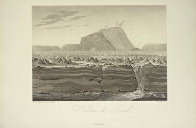 Volcano of Jorullo, tegnet av Gmelin, illustrasjon fra 