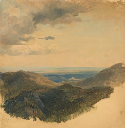 Utsikt over Donau-dalen av Friedrich August Mathias Gauermann