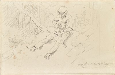 Ungdom med topphette av Friedrich August Mathias Gauermann