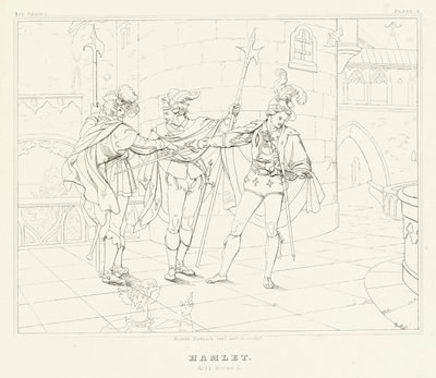Hamlet, akt I, scene 5 (gravering) av Friedrich August Moritz Retzsch
